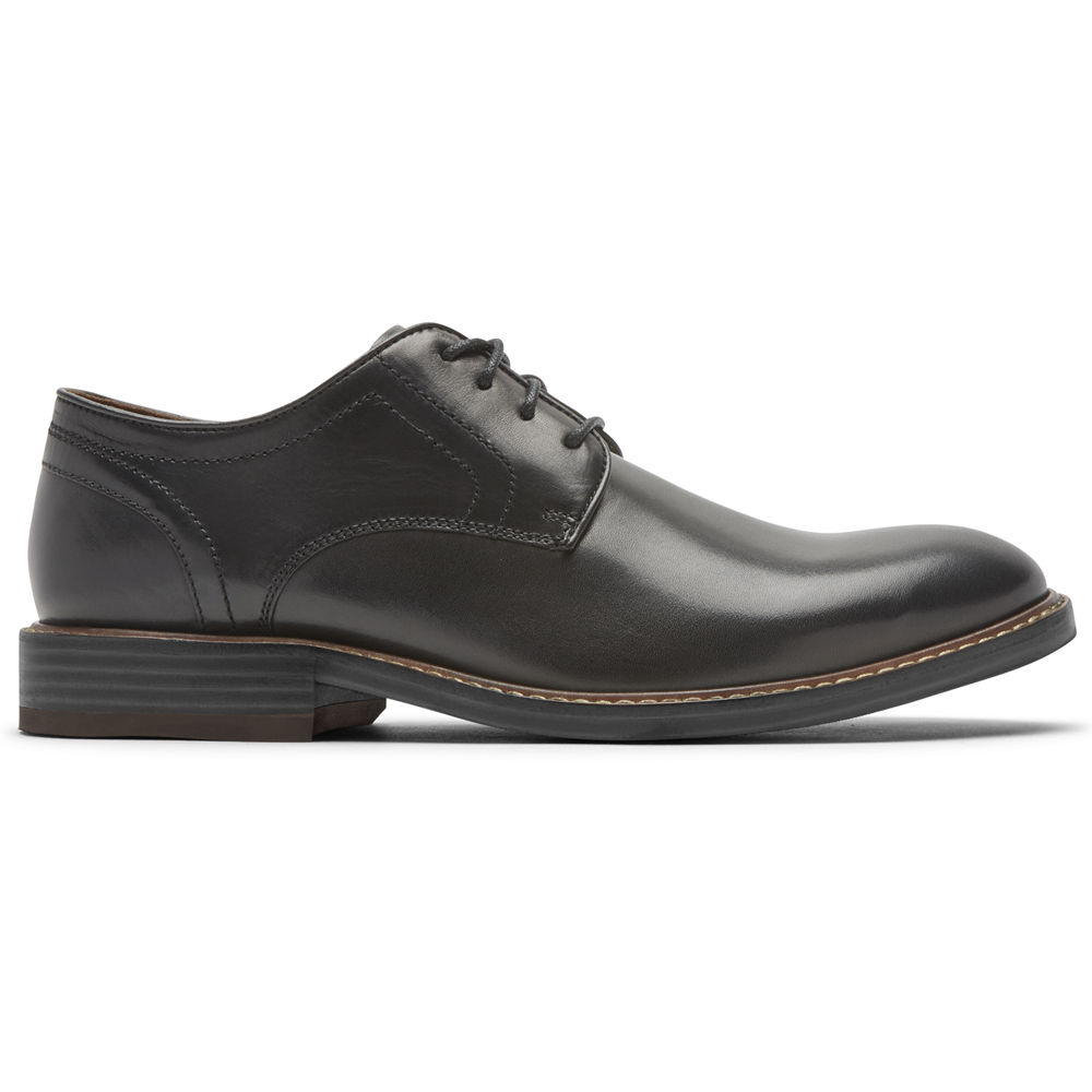 Rockport Mens Oxfords Black - Kenton Plain Toe - UK 356-OSQDXR